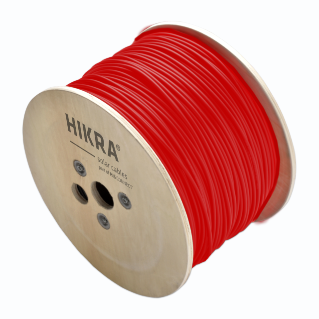 HIKRA SOL (H1Z2Z2-K), 10mm², rot, 500m-Tr. (Meter-Markierung)